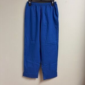 Anokhi Womens Blue Baggy Cotton Trouser Size S/M Lagenlook Boho Sustainable